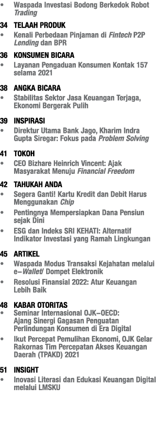   Waspada Investasi Bodong Berkedok Robot Trading 34 TELAAH PRODUK   Kenali Perbedaan Pinjaman di Fintech P2P Lending   