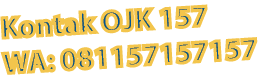 Kontak OJK 157 WA: 081157157157