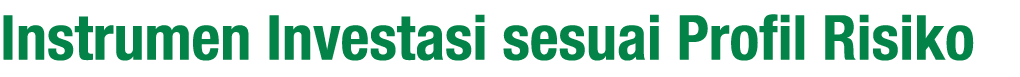 Instrumen Investasi sesuai Profil Risiko 