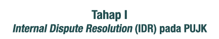 Tahap I Internal Dispute Resolution (IDR) pada PUJK