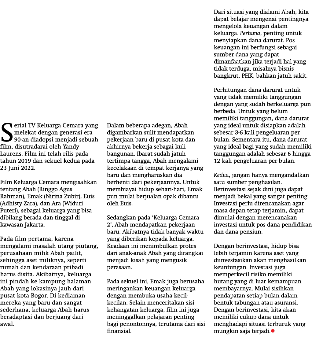 Serial TV Keluarga Cemara yang melekat dengan generasi era 90-an diadopsi menjadi sebuah film, disutradarai oleh Yand...