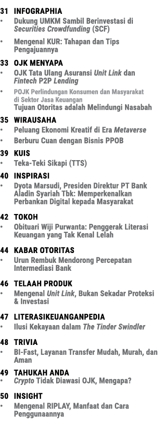  31 infographia • Dukung UMKM Sambil Berinvestasi di Securities Crowdfunding (SCF) • Mengenal KUR: Tahapan dan Tips P...