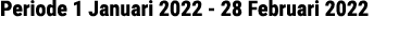 Periode 1 Januari 2022 - 28 Februari 2022