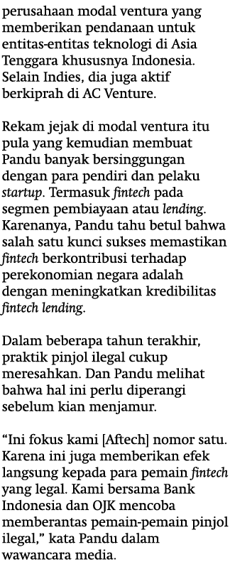 perusahaan modal ventura yang memberikan pendanaan untuk entitas entitas teknologi di Asia Tenggara khususnya Indones...