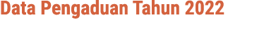 Data Pengaduan Tahun 2022 