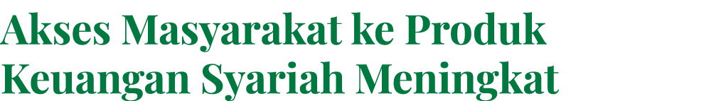 Akses Masyarakat ke Produk Keuangan Syariah Meningkat